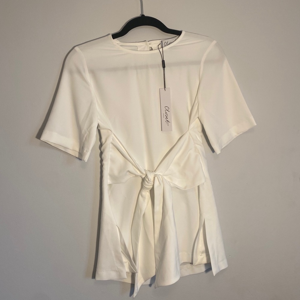 Wrap Front Tshirt Blouse